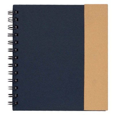 Red notebook with folding magnetic flap.