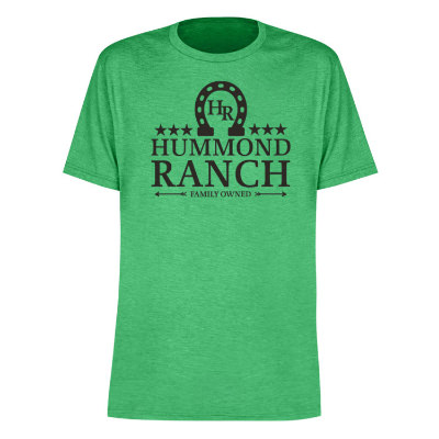 Personalized enviro green tee with logo.