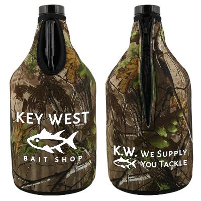 Foam Realtree APG Camo licensed zipper growler cover cooler branded.