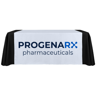 60 inches x 72 inches polyester table runner with full-color custom design.