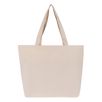 Cotton twill natural vacation tote blank.