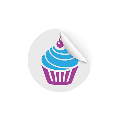 Personalized full color sticker roll imprint