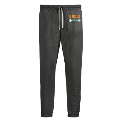 Pepper fleece sweatpants with customized full color logo.