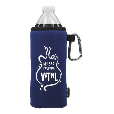 Foam black original collapsible bottle Koozie branded.