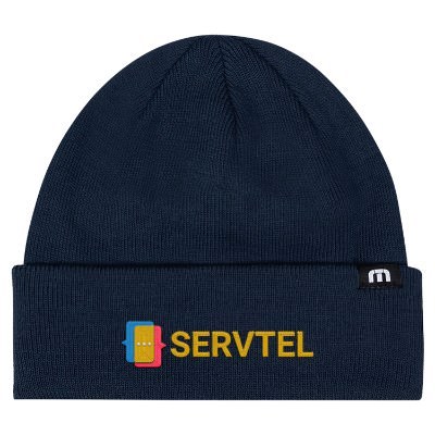 Blue nights custom embroidered beanie.