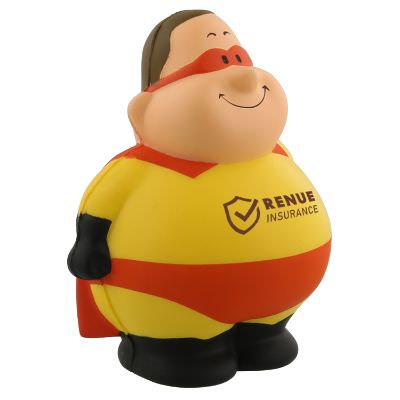 Foam super pete stress ball with custom print.