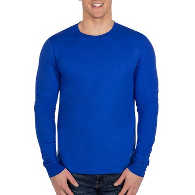 Blank true royal long sleeve t-shirt.
