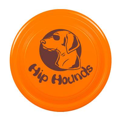 9 inch dog safe flyer with custom imprint.