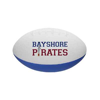 Blue and white customized foam football