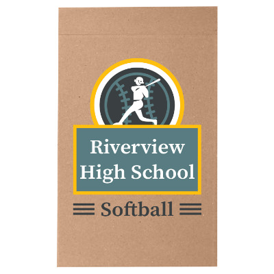 Natural kraft mailer bag with a branded logo.