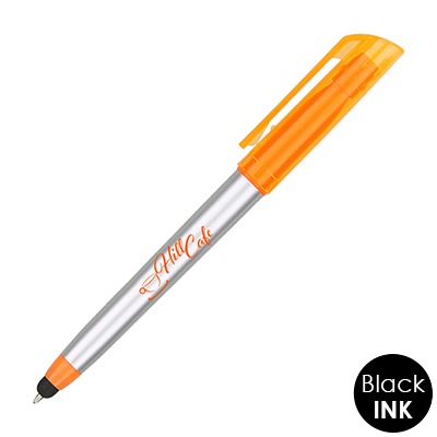 Metal pleasant highlighter stylus pen.