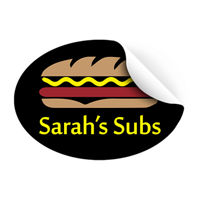 Personalized full color sticker roll