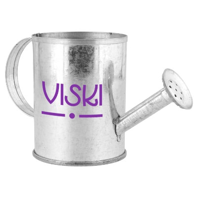 Silver tin branded planter kit.