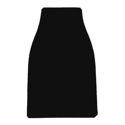 Foam black bottle sleeve can cooler blank unsewn.