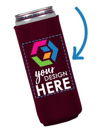 Imprint Info for Branded Slim Can Coolers