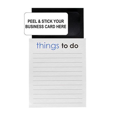 Magnetic scratch pad notepad blank.