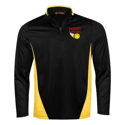 Personalized Embroidered Black Quarter-Zip Jacket