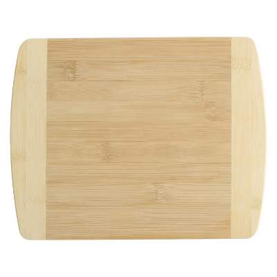 Natural 11-in. bisbane two-tone deluxe bamboo cutting board blank.