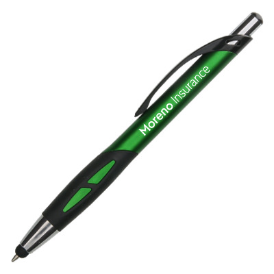 Plastic fenway metallic stylus pen.