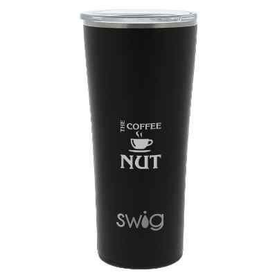 Swig Life tumbler with engraved logo.