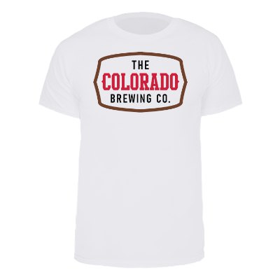 White personalized full color short sleeve t-shirt.