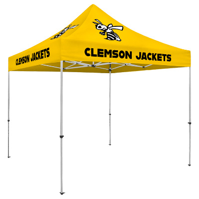 Lemon 10-ft. tent with custom imprint.