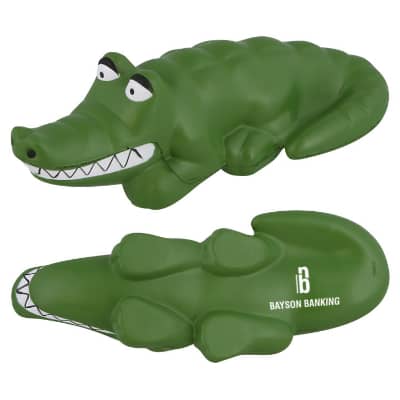 Foam gater stress reliever with imprinted promo.
