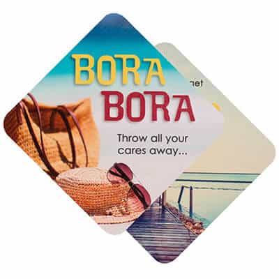 Pulpboard high quantity personalized logo coaster.