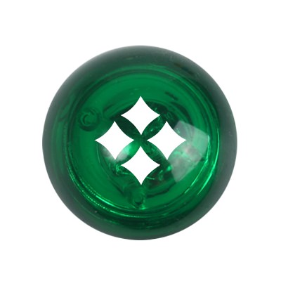 Rubber green LED personalized bounce ball.