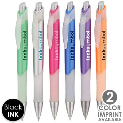 Plastic clear bow pen.