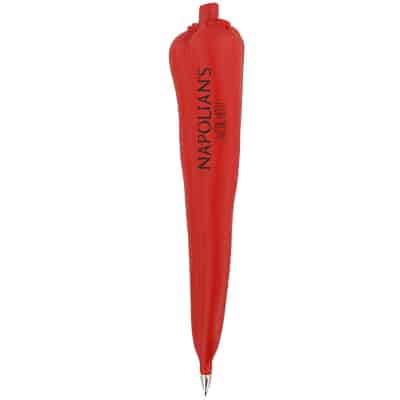 Plastic chili pepper pen.