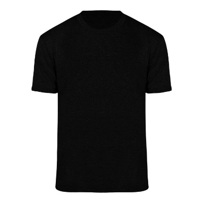 Blank deep black solid t-shirt.