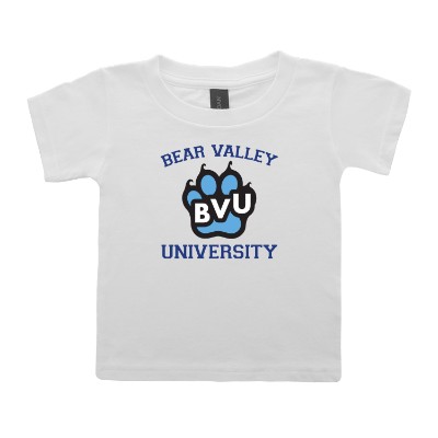 Personalized white toddler t-shirt with full color imprint.