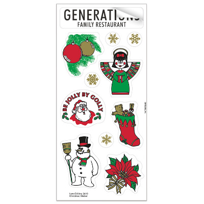 Holiday snowman sheet stickers.