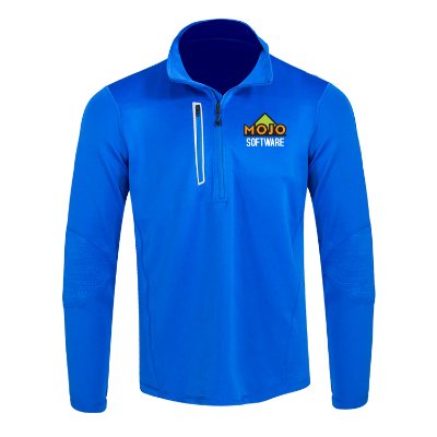 Blue Full Color Personalized Quarter-Zip