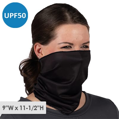 Poleyster microfiber neck gaiter blank.