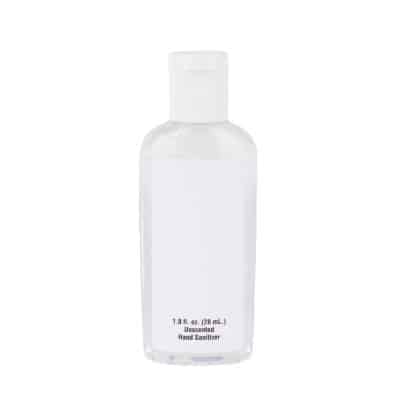 Plastic 1 ounce oval bottle hand sanitizer blank.