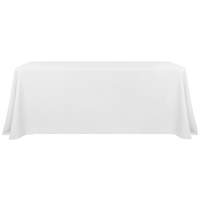 6 foot polyester 3-sided table cover blank.