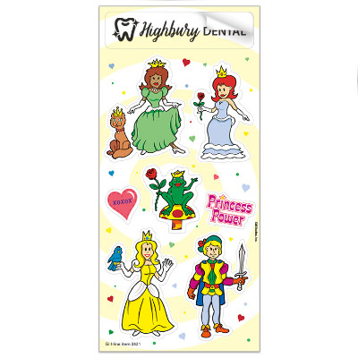 Princess sheet stickers.