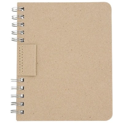 Recycled cardboard with pen holder.