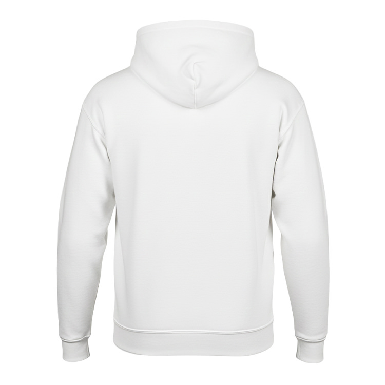 Zip up hooded sweatshirt.