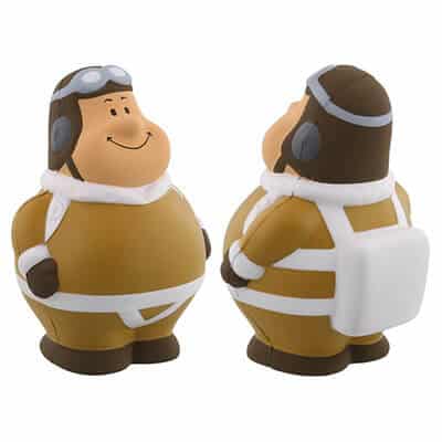 Foam parachute pete stress ball blank.