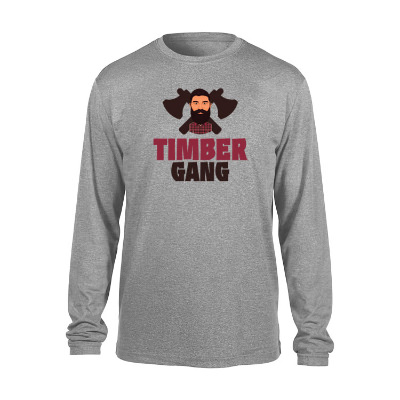 True royal heather full color long sleeve t-shirt.