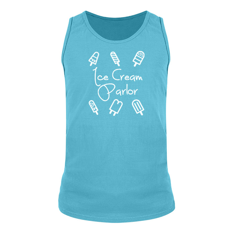 Custom merlot tank top with logo.