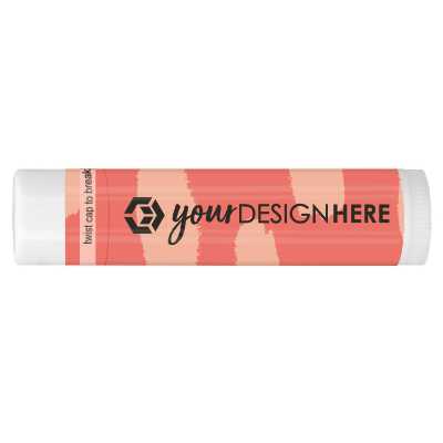 Customized lip balm with clip art available.