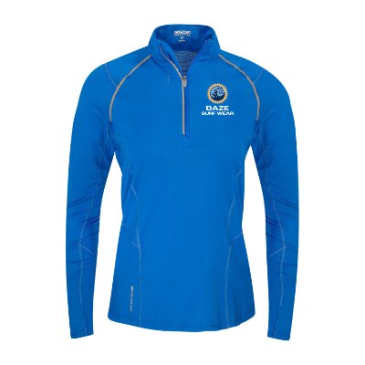 Ladies Blue Full Color Personalized Quarter-Zip
