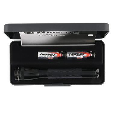 Blank black aluminum flashlight available in bulk.