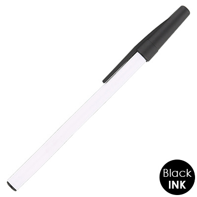 White pens with solid color cap.