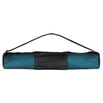 Pink mat with mesh bag.