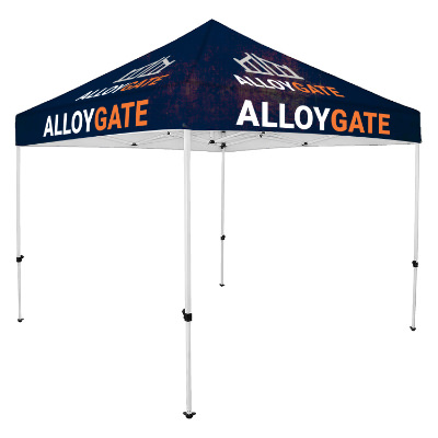 Full-color 10-ft. tent with custom imprint.